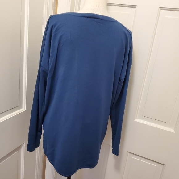 Ellen Tracy Slate Blue Knit Pullover Size 1X, classic, casual - Picture 3 of 10